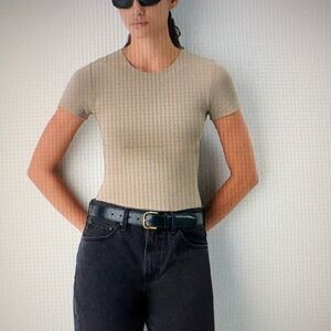 Babaton Contour Top in Nomad Taupe from Aritzia